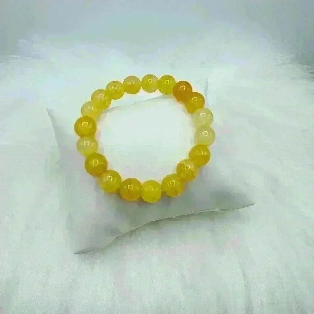Celina Glass Beaded Bracelet in Yellow